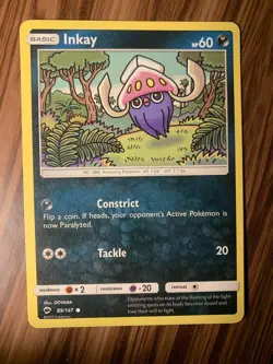 Inkay Pokemon TCG 89/147 Basic Common Card 2017 - Image 3