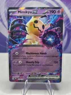 Pokemon TCG Mimikyu EX 2025 Holo Card 069/159 Sv09: Journey Together - Image 1