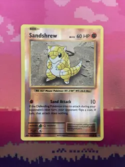 Pokemon Card Sandshrew Evolutions Reverse Holo 54/108 Near Mint - Image 1