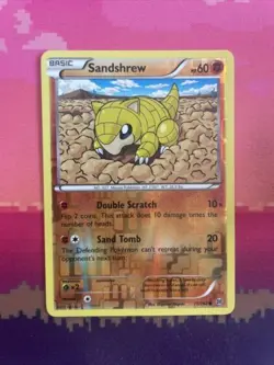 Pokemon Card Sandshrew Breakthrough Reverse Holo 75/162 Near Mint - Image 1