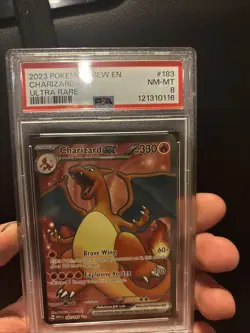 Pokemon TCG Charizard EX Holo Ultra Rare Card Scarlet & Violet 151 PSA8 - Image 1
