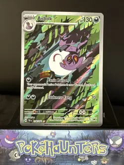 Pokemon Card Arbok 176/162 Temporal Forces Holo Illustration Rare Near Mint - Image 1