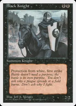 MTG - Black Knight - Fourth Edition - X1 - (NM) - #R6457 - Image 1
