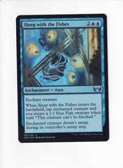 Vintage Magic The Gathering MTG FOIL 2022 SLEEP WITH THE FISHES 061/281 (Sh) - Image 1