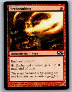 MTG Magic 2010 4x Firebreathing #137/249 TCG CCG M10 Playset - Image 1