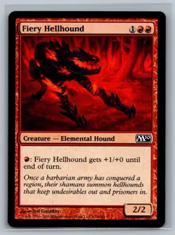 MTG Magic 2010 4x Fiery Hellhound #135/249 TCG CCG M10 Playset - Image 1
