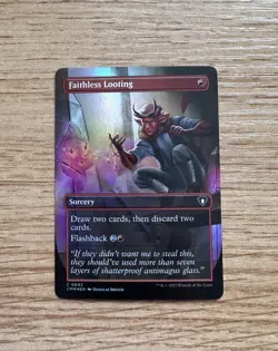 Faithless Looting FOIL - NM - MTG Commander Masters - Magic the Gathering - Image 1