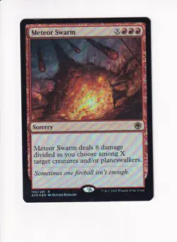 Vintage Magic The Gathering MTG FOIL 2021 METEOR SWARM 155/281 (Sh) - Image 1