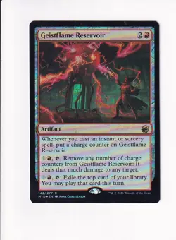 Vintage Magic The Gathering MTG FOIL 2021 GEISTFLAME RESERVOIR 142/277 (Sh) - Image 1