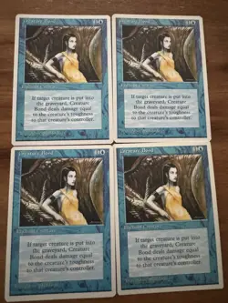 Creature Bond x4 Revised Edition 4x Playset Magic the Gathering MTG - Image 1