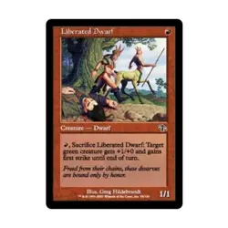 WOTC MtG Judgment Liberated Dwarf (C) (Foil) VG - Image 1