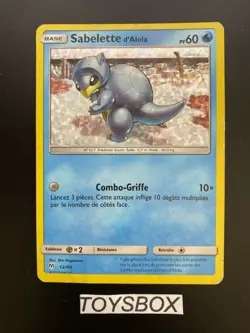 Carte Pokemon Sabelette Holo 12/40 / Promo Mc Donald’s 2019 / Played FR - Image 2