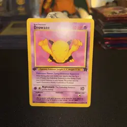 ✨Pokemon TCG Drowzee 54/82 Team Rocket 1st Edition Non Holo NM✨ - Image 1