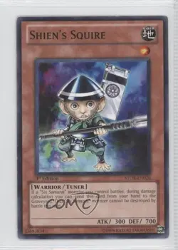 Shien's Squire 1st Ed. YuGiOh Storm of Ragnarok #STOR-EN026 READ - Image 1