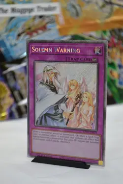 Solemn Warning - Platinum Secret Rare 1st Edition RA02-EN078 - Yugioh TCG - Image 1
