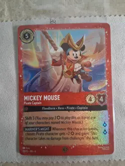 Mickey Mouse - Pirate Captain 18/P2 Disney Lorcana Promo Cards Holo - Image 1