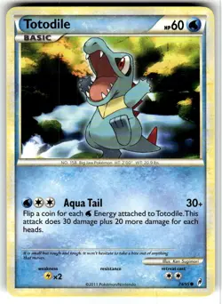Pokemon Call Of Legends Totodile 74/95 Common Card NM - Image 1