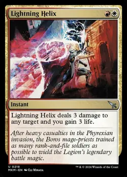 Lightning Helix - Foil - Murders at Karlov Manor #0218 MTG Magic The Gathering - Image 1
