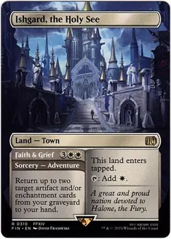 MTG Final Fantasy Ishgard, the Holy See Borderless (Rare) - Image 1