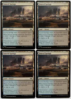 MTG Outlaws of Thunder Junction Soured Springs x 4 (Common) - Image 1