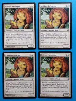 MTG 4x Kithkin Harbinger x4 LP Lorwyn Magic the Gathering Playset - Image 1