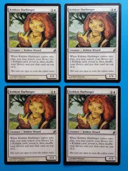 MTG 4x Kithkin Harbinger x4 LP Lorwyn Magic the Gathering Playset - Image 2