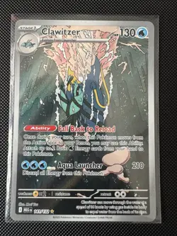 Clawitzer 141/132 Pokemon Mega Evolution Illustration Rare - Image 1