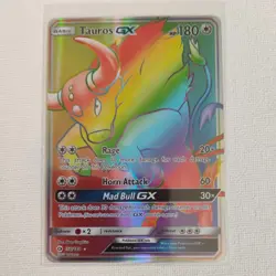 Tauros GX 156/149 Full Art Rainbow Rare | Sun & Moon | Pokemon TCG Near Mint - Image 1