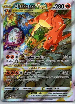 Pokemon TCG Charizard VSTAR SWSH262/307 SWSH Black Star Promos NM - Image 1
