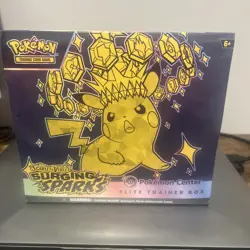 Pokemon TCG SV08: Surging Sparks Pokemon Center Exclusive ETB | Sealed - Image 1