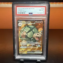 Pokemon TCG Golem EX 189/165 Scarlet & Violet 151 Ultra Rare Holo PSA 8 - Image 1