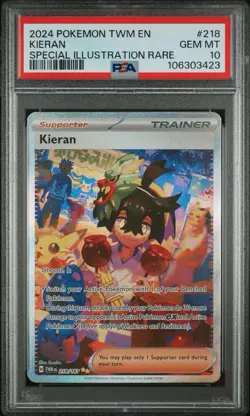 Kieran 218/167 PSA 10 GEM MINT 2024 Twilight Masquerade - Image 1