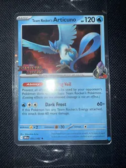 Pokemon TCG Team Rocket's Articuno 051/182 Stamped Promo! (2)Both Sealed In Bag! - Image 5