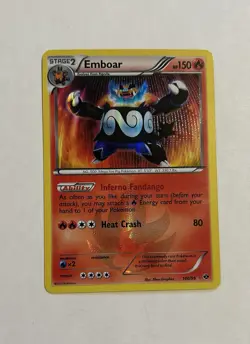 POKEMON POKEMON TCG 2012 EMBOAR 100/99 NEXT DESTINIES HOLO VF - Image 2