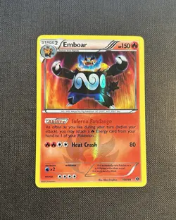 POKEMON POKEMON TCG 2012 EMBOAR 100/99 NEXT DESTINIES HOLO VF - Image 4