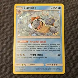 Pokemon TCG - Blastoise 25/181 - Team Up - Cracked Ice Holo - Image 1
