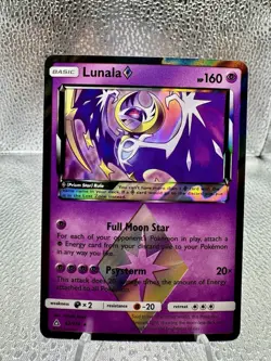 Pokemon TCG Lunala Prism Ultra Prism 62/156 Reverse Holo Holo Rare - Image 1