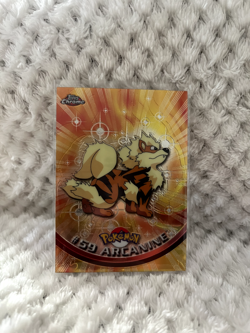 2000 Topps Chrome Pokemon Arcanine #59, TV Animation - Image 1