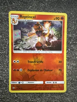 REPTINCEL REVERSE - POKEMON 19/147 SL3 OMBRES ARDENTES NEUF FR - Image 1