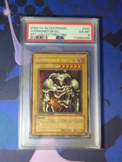 Yu-Gi-Oh! SUMMONED SKULL SECRET BPT-002 COLLECTOR'S TIN PROMO - PSA 6 EX-MT - Image 1
