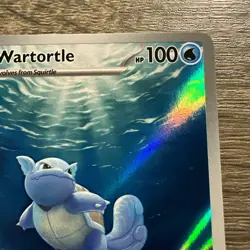 Pokemon TCG Scarlet & Violet Wartortle Full Art Holo Rare Card 171/165 NM - Image 4