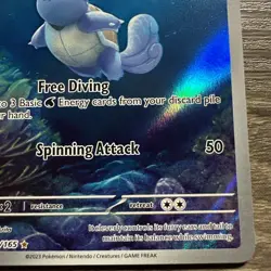 Pokemon TCG Scarlet & Violet Wartortle Full Art Holo Rare Card 171/165 NM - Image 5