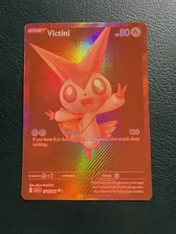 Red Victini 171/086 Black Bolt Pokemon Card Rare Holo Pack Fresh ✅ - Image 1