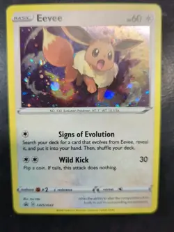 Eevee SWSH042 SWSH: Sword & Shield Promo Cosmos Holo Pokemon Card - Image 1