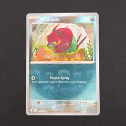 Pokemon TCG Card Venipede 054/086 Black Bolt Masterball Reverse Holo - NM - Image 1