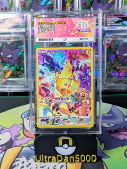 ACE 10 GEM MINT - Pikachu 160/159 - Crown Zenith PERFECT SUBGRADES Pokemon Card - Image 1