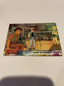 Like It Never Happened Rainbow Foil Topps 1999 Pokemon Card #40 Ex Free UK Post - Image 1