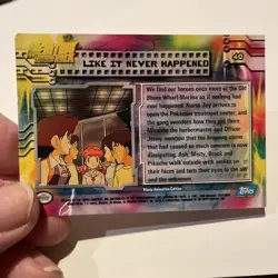 Like It Never Happened Rainbow Foil Topps 1999 Pokemon Card #40 Ex Free UK Post - Image 4