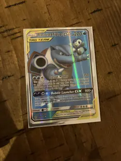 Blastoise & Piplup GX PSA 10 Gem Mint 214/236 Cosmic Eclipse 2019 Pokemon Card - Image 1