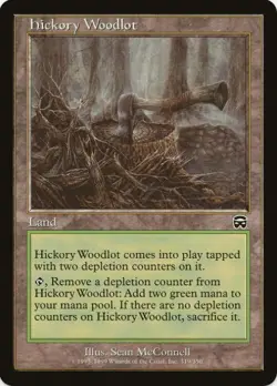 1 x Hickory Woodlot - Mercadian Masques - LP - MTG - EOF - Image 1